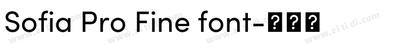 Sofia Pro Fine font字体转换